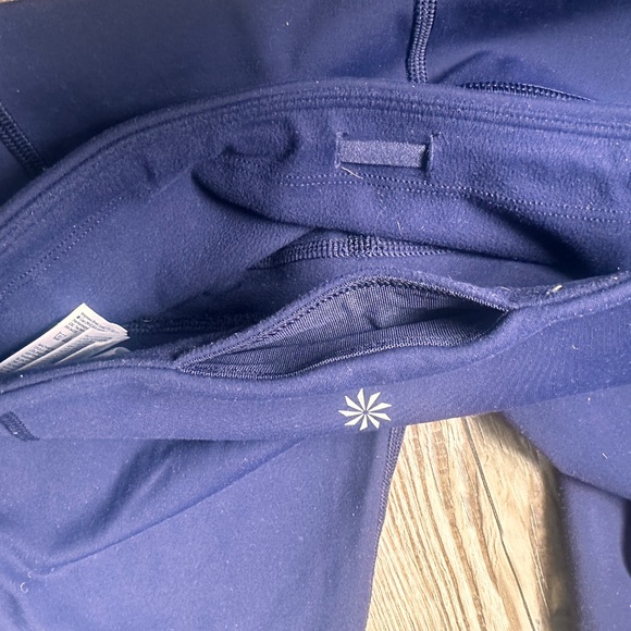 Athleta Rainier tights/leggings, medium tall, navy - Picture 4 of 6